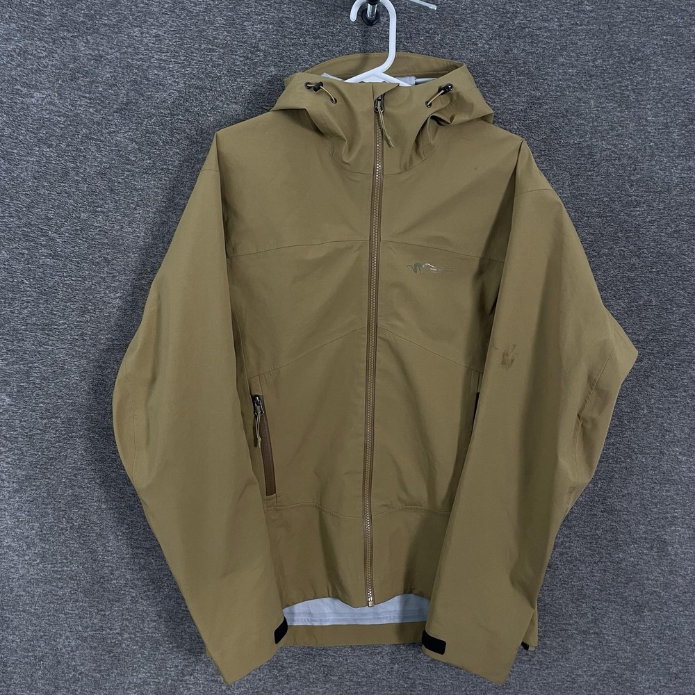 Stone Glacier M5 Jacket Mens Medium Beige Hooded Waterproof Hunting Shell 30003